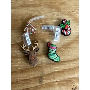 Crocs NEW‎ Authentic NWT jibbitz charms Christmas Themed